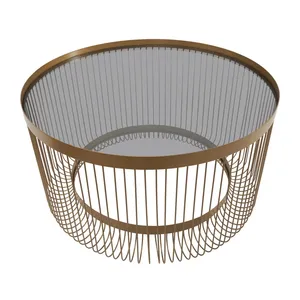 Mesa de centro de forma redonda de diseño ventajoso Mesa de centro de metal de gran tamaño de alta calidad - Product Image 4