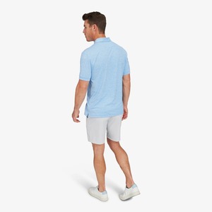 Chemises polo pour hommes en tissu twill extensible, logo personnalisé, impression par sublimation, vêtements de golf, chemises pour hommes, vêtements de sport décontractés, UPF 50+ - Product Image 2