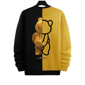 Heavyweight 300 Grams 100% Cotton O-Neck <b>Fleece</b> Crewneck Pullover Casual Autumn Winter <b>Fleece</b> <b>Sweatshirt</b> Men - Product Image 2