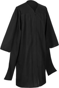 Toga y Birrete de Graduación de Maestría con Borla, Regalia de Maestría Mate para Adultos Unisex, Tela Negra Tipo Poliéster - Product Image 2