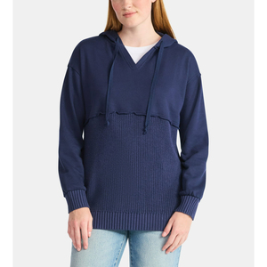 Sweat-shirt chaud tendance pour femmes, logo personnalisé, coupe ample, polaire, sweat à capuche pour femmes, vente en gros d'usine - Product Image 2