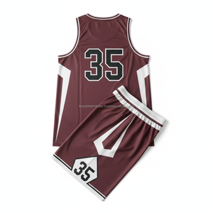 Ensemble de maillots de basket-ball pour hommes adultes en polyester, impression numérique, réfléchissant, uniformes personnalisés, t-shirt et short - Product Image 4