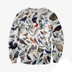 2025 nueva moda Unisex Casual sudaderas con capucha 3D impreso Collage pájaros Invierno Polar sudadera con cremallera y diseño de bolsillo tamaño - Product Image 2