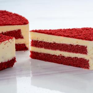 Bánh Mousse Cao Cấp Bánh Red Velvet Hồng Đóng Gói OEM Cho Nhà Hàng Siêu Thị OEM ODM - Product Image 1