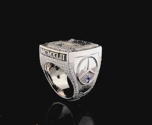 Anillo de Plata de Ley 925 con Letra Personalizada, Diamante Moissanita VVS de Corte Redondo, Chapado en Rodio, Estilo Hip Hop, Lujoso, para Uso Unisex - Product Image 3