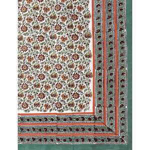 High Quality Block Printed Flat <b>Sheet</b> Fitted Bed <b>Sheets</b> in <b>King</b> Queen Twin <b>Sizes</b> Plain Style for Bedroom Hotel Hospital Use - Product Image 1