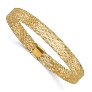 Leslie's 10K Polished <b>Stretch</b> Fine Bangle - Product Image 1