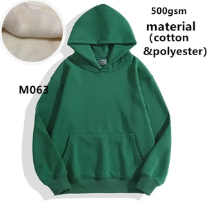 Luxury Pullover Vintage Hoodie <b>Men</b> No String Streetwear Blank French Terry 100% Cotton Heavyweight <b>Cropped</b> Oversized Hoodie - Product Image 1