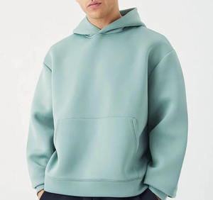 Sweat à capuche pour homme, poids lourd, 100% coton, surdimensionné, hiver, épais, doublure en polaire, streetwear, à capuche - Product Image 2
