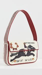 Sac à bandoulière pour femme en perles, motif géométrique, sac à main de luxe fait main en perles de rocaille, mode, vente en gros personnalisée - Product Image 4