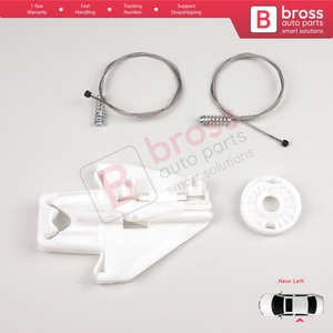 Kit de réparation de lève-vitre arrière gauche BWR495 pour Toledo MK2 1M2 1998-2004 Leon MK1 1M1 1999-2006 4/5 portes 1M0839461A - Product Image 4