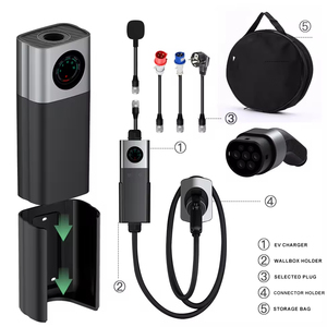 Station de recharge pour véhicules électriques FANK FT-Q21 Daoyu-Type 2, nouvelle, rapide, portable, 32 ampères, 7 kW, mode 2 GB, chargeur pour véhicules électriques - Product Image 3