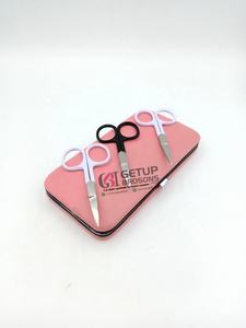 Ciseaux à ongles droits en acier inoxydable à pointe affûtée, vente en gros, option logo personnalisé, plusieurs couleurs disponibles pour usage esthétique - Product Image 3