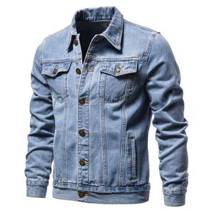 Veste en jean slim pour homme, version coréenne, grande taille, veste décontractée à la mode, cardigan, vente en gros, veste de cow-boy - Product Image 2