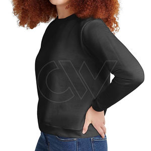 Venta al por mayor de alta calidad de las mujeres de cuello redondo sudadera de lana de las mujeres pulóver sudadera para las mujeres - Product Image 6