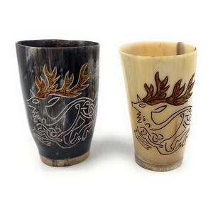 Vaso de Chupito Auténtico Hecho a Mano con Cuerno de Búfalo Ecológico, Copa Estilo Vikingo Pulida para Regalos de Bar - Product Image 6
