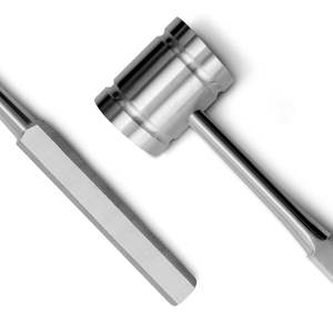 Instrumentos quirúrgicos ortopédicos de mazo de hueso pesado de calidad superior Fuente de alimentación manual aprobada por CE de acero inoxidable - Product Image 1