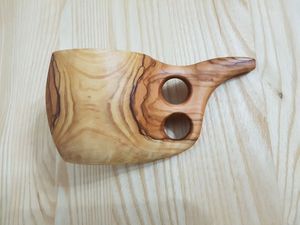 DEBE Taza de té de madera natural de madera para vino, café, agua, Bebidas frías calientes, taza para beber, taza de té de madera de estilo japonés - Product Image 5