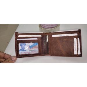 Cartera de cuero genuino para hombre de primera calidad, duradera, de buena calidad, cierre abierto, personalizable, monedero personalizado para caballeros, venta al por mayor, corto - Product Image 3