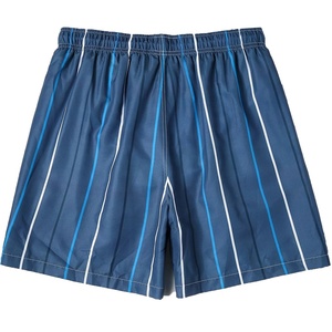 กางเกงวิ่งขาสั้นสำหรับผู้ชายกางเกงกีฬาวิ่งจ๊อกกิ้งลายทางแห้งเร็วเชือกรัดเอวสำหรับฤดูร้อน - Product Image 2