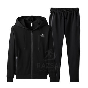 Venta al por mayor de chándales con capucha para hombre de primera calidad ligero 100% algodón ropa para correr para el invierno - Product Image 1