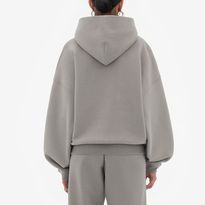 Sudadera informal de algodón para mujer con hombros caídos, sudaderas con capucha para invierno - Product Image 2