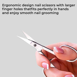 Ciseaux pour enlever les peaux mortes des ongles de 3 pouces, de haute qualité, avec vis de fixation, ciseaux pour ongles incarnés à pointe pointue - Product Image 2