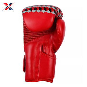 นวมชกมวยหนังสำหรับมวยไทย, นวมชกมวยซ้อมคิกบ็อกซิ่งตะขอต่อสู้และห่วงปิดสวมใส่ง่ายราคาดีที่สุด - Product Image 3