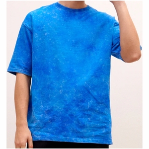 T-shirt pour hommes lavage à l'acide strass T-shirts hommes Vintage t-shirts hommes en gros en vrac tout imprimé T-shirt surdimensionné - Product Image 2