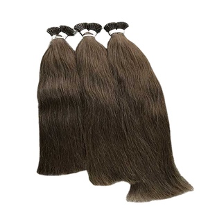 Venta al por mayor de extensiones de cabello con punta de queratina marrón, doble trazado, estilo recto europeo Remy Bond de VQ Hair - Product Image 1