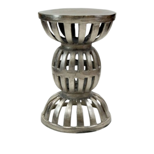 Taburete de aluminio cóncavo de metal de alta calidad a la venta Taburete de metal de muebles de calidad superior de la India - Product Image 4