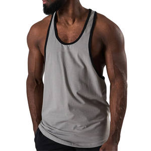 Camiseta Deportiva de Tirantes para Hombre, Personalizada, al por Mayor, Acanalada, para Gimnasio, Entrenamiento, Súper Gruesa, para Verano - Product Image 3