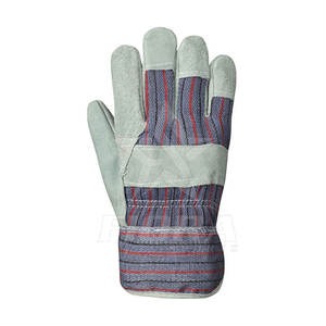 Gants de travail en cuir de sécurité à bas prix avec logo personnalisé Gants de travail en cuir pour hommes pour la sécurité des mains - Product Image 2