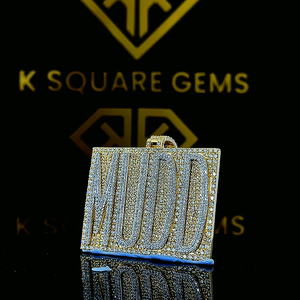 Pendentif lettre personnalisée Hip Hop, pendentif numéro Hip Hop pour hommes, pendentif lettre Moissanite MUDO, bijoux Ice Out Hip Hop - Product Image 2