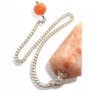 Wholesale Bulk Customized Sizes 6 Faceted Cone Sunstone Crystal Pendulum Handmade <b>High</b> Quality Black Energized <b>Healing</b> Mascot - Product Image 6