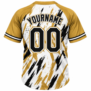 Sinewy Custom Baseball Jersey Sublimated Polyester <b>Short</b> <b>Sleeve</b> <b>Henley</b> Neck Moisture Wicking Unisex Adult Jersey - Product Image 3