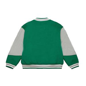 Chaqueta Varsity de Forro Polar Personalizada de Alta Calidad 2026, Chaqueta Bomber Varsity de Estilo Urbano Transpirable y Elegante para Hombre, MOQ Bajo 2 Piezas OEM - Product Image 3