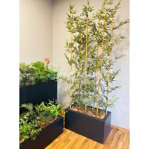 Annaflower 210cm-525 Hojas de bambú Tronco artificial Plantas artificiales y producto de vegetación - Product Image 3