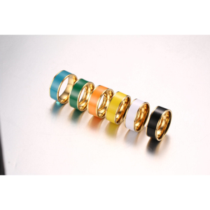 Anneaux de serviette en laiton de couleur émail vert attrayant à la recherche d'un décor de table à manger assorti porte-serviettes - Product Image 4