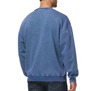 Sudadera deportiva informal para hombre, con logo personalizado, de algodón grueso, estilo básico, mezcla de algodón. - Product Image 2