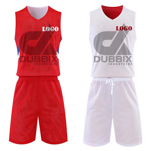 Ensemble de maillot de basket-ball pour jeunes de haute qualité, double face, beige, maille respirante, sans manches, uniforme pour enfants pour les sports d'été - Product Image 5