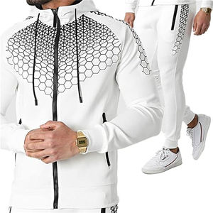 Survêtement décontracté à sublimation pour hommes, avec design personnalisé, à fermeture éclair dernier cri pour hommes avec logo personnalisé, nouvel arrivage en gros - Product Image 1