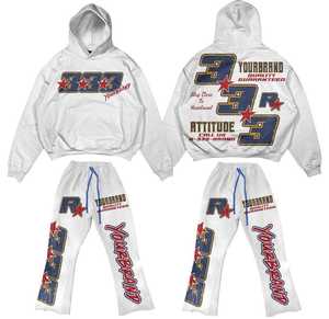 Survêtements et ensembles de sweat-shirts à impression sérigraphique avec logo personnalisé, 100% coton et de haute qualité - Product Image 3