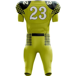 Uniformes de Fútbol Americano Personalizados de Alta Calidad, Conjuntos Cortos Transpirables de Talla Grande, Diseños de Impresión Sublimada, Nueva Llegada - Product Image 4