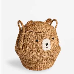 ตะกร้าใส่ของสำหรับเด็กทำจากเวียดนามตะกร้าใส่ของลายหมีธรรมชาติ - Product Image 1