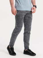 Jeans de Mezclilla Tejida de Cintura Baja para Hombre, Corte Regular, Estilo Casual, Lavado, Colorido, para las 4 Estaciones