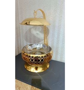 Plat à réchaud décoratif de luxe pour le service de buffet avec un artisanat en acier élégant - Product Image 4
