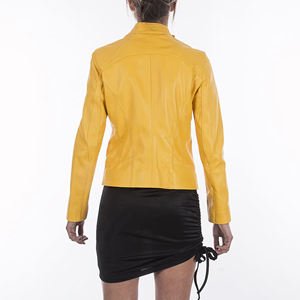 Marron Qualité Prix Qualité supérieure Conception personnalisée Veste en cuir véritable pour femmes de taille adulte Veste en cuir pour femmes - Product Image 3