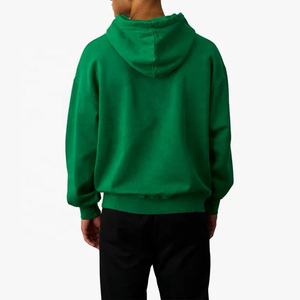 Automne et hiver hommes à manches longues pull à capuche sport pull Polyester/coton uni teint solide motif sweats à capuche - Product Image 3