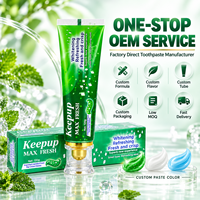 Dentifrice blanchissant à la menthe fabriqué sur mesure, nettoie la bouche et prévient les caries, dentifrice de qualité supérieure
